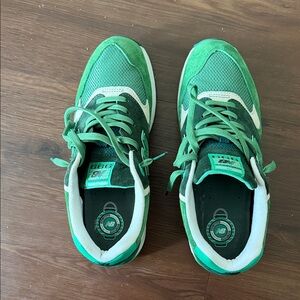 New Balance 999 Emerald and White Athletic Shoes